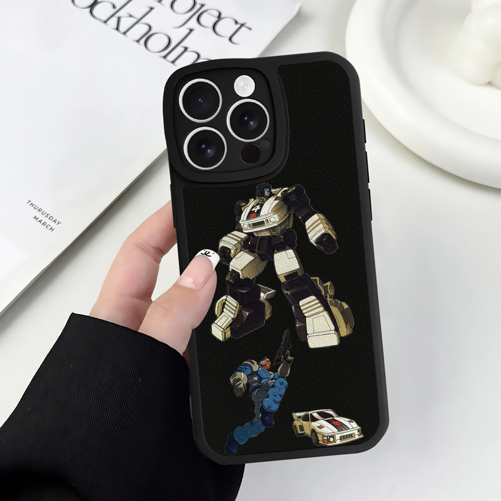 （画像用）  【iPhone 16シリーズ対応】シリコンスマホケース（レザー調） 材質：シリコン